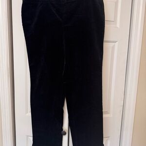 Chic Black Velvet Pants